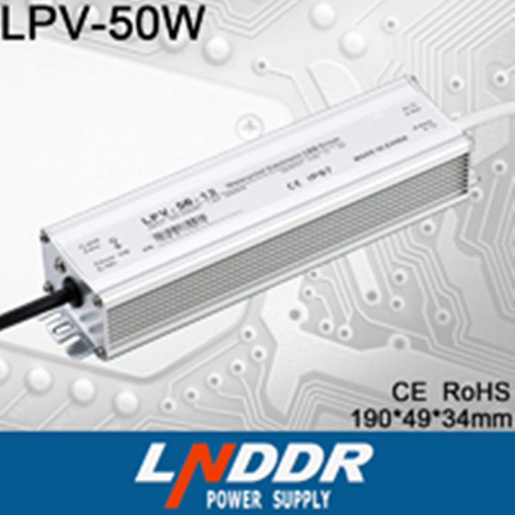 供應(yīng)LPV-50W-24V防水 電源 LED燈具 電源 24V50W防水 電源